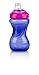 Nuby No Spill Easy Grip 10 Oz Sippy Cups 3 Pack Plus 2 Pack Replacement Silicone Spouts
