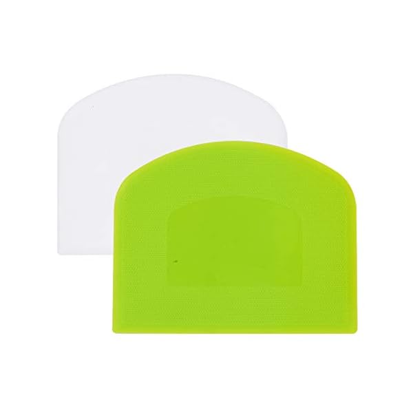 Arnech-2-Pcs-Dough-Scraper-Plastic-Pastry-Bread-Dough-Cutter-Scrapers-Smoother-Shape-Spatulas-for-Bread-Bakeware-for-Baking-GreenWhite Arnech 2 Pcs Dough Scraper Plastic Pastry Bread Dough Cutter Scrapers Smoother Shape Spatulas for Bread Bakeware for…