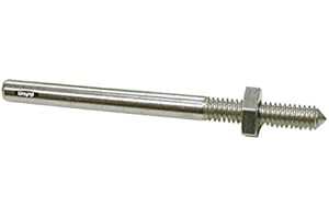 WAYMIL Mini Point Mandrel Screw W/NUT 1/8" Shank - 1/16"L Thread for Rubberized Points