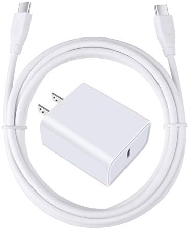 USB C Fast Charger for Google Pixel 5 5XL 4 4A 4XL 3 3A 3XL 2, iPad Pro 12.9/11,Samsung S21+ S20 FE Plus 5G Note 20 Ultra S10e A21 A20 A50 A01 A10E, 18W 3A PD Power Adapter with 6FT Type C to C Cable