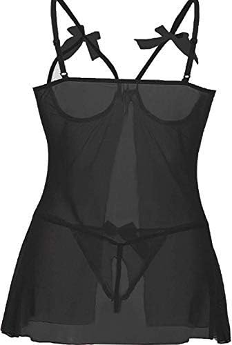 Noty Secrets Sexy Honeymoon Lingerie for Women/Ladies and Girls Nightwear Net Babydoll Dress Sleepwear