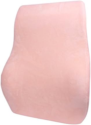 Large Lumbar Back Support Cushion - Best Lumbar Pillow for Maximum Back Support by Perfect Posture Pillows (Pink)
