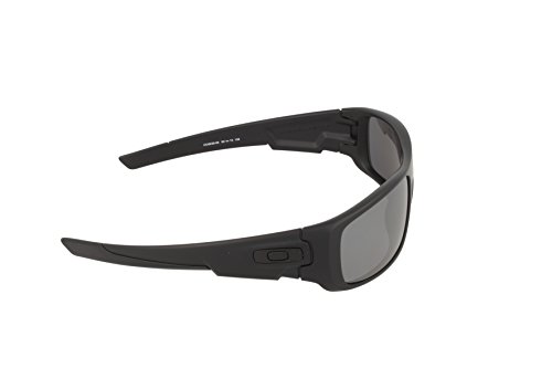 Oakley Men's Crankshaft Rectangular Eyeglasses, Matte Black/Black Iridium Polarized, 60 mm