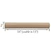 6 Pack of Mighty Gadget (R) Kraft Mailing Tube with Plastic end caps (2” x 15”)