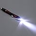 HDE Retractable Ballpoint Ink Pen with Flashlight Rubber Tip Precision Stylus for Capacitive Touch Screen Devices (Red)