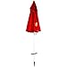 Tommy Bahama Sand Anchor 7 feet Beach Umbrella 2016 with Tilt and Telescoping Pole (Apple Red)