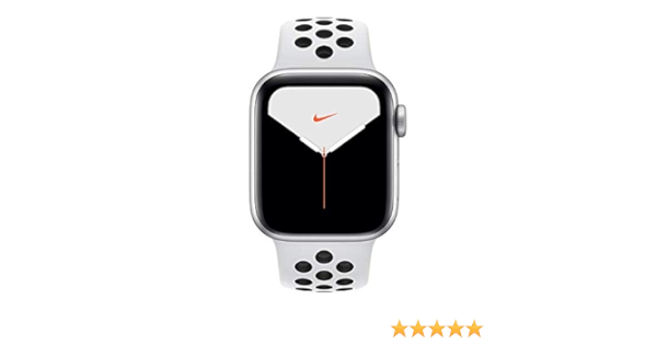 Amazon.com: Apple Watch Nike Series 5 GPS + Cellular - 44mm Silver  Aluminium Case with Pure Platinum/Black MX392LL/A (Renewed) : Electronics