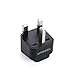 TESSAN Grounded Universal European Travel Plug Adapter USA to UK Travel Prong Adapter Plug Kit for UK (TypeG) - 3 Pack