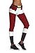 Pink Queen Women's Chic Ugly Santa Christmas Leggings Funny Costume Tights