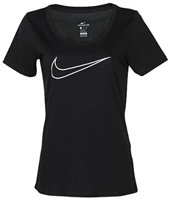 Nike Women's Dri-Fit Just Do It Graphic Scoop Tee-Black-Medium: Amazon.in: Clothing & Accessories