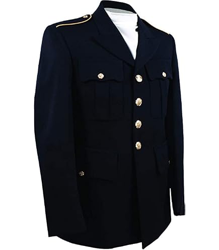 Army Service Uniform ASU Tropical Male Enlisted Dress Blue Coat (41 Long): Clothing, Shoes & Jewelry