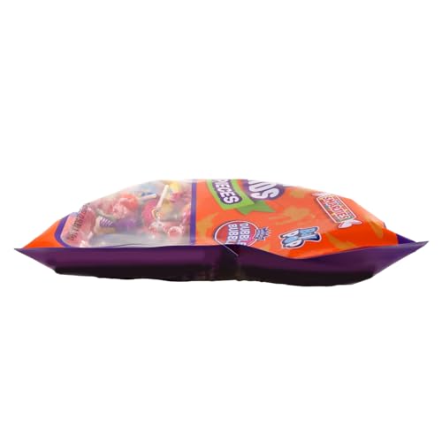 FRANKFORD MEGA VARIETY 2.5 POUND BULK CANDY BAG WITH WARHEADS, FRUITY CHEWS, SOUR BALLS, LOLLIPOPS, DOUBLE BUBBLE GUM, AND SMARTIES, OVER 225 PIECES