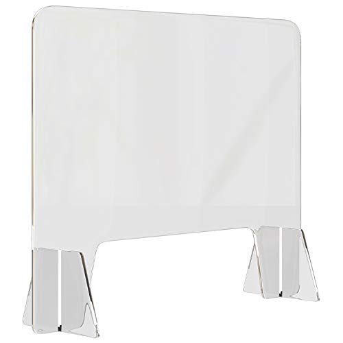 artnaturals Sneeze Guard Plexiglass Shield 32" x 32" for Desk