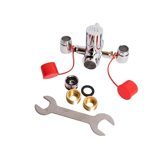 Eye Wash Station, Faucet Mounted Emergency Eyewash Station with Cover