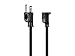 Monoprice Power Extension Cord - 3 Prong, 13 Amp, 1625 Volt, (NEMA 5-15P to NEMA 5-15R), 2 Feet, 16AWG, Black