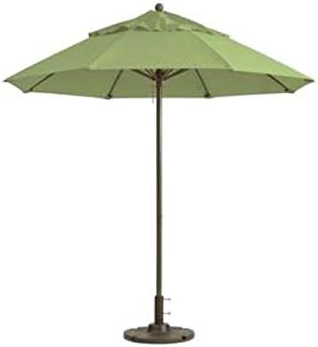 Windmaster Umbrella, 7-1/2 Ft, Round Top, 1-1/2" Dia. Aluminum Pole, Replaceable Fiberglass Ribs, Recacril Fabric, Pistachio