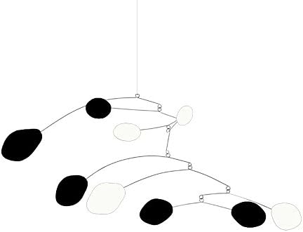 On the Edge Art Mobile by Atomic Mobiles - 3 Sizes To Choose From - Inspired by Calder and Mid Century Modern Style