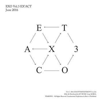 Amazon Com Exo Ex Act 3rd Album Korean Ver Cd Photobooklet Photocard Tracking Number K Pop Sealed Music