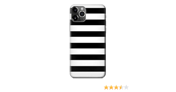 Amazon Com R1596 Black And White Striped Case Cover For Iphone 11 Pro Max Cell Phones Accessories