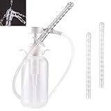 Vaginal Douche Cleaner - Anal Douche Vagina Cleaning Kit, 3 Nozzle Tips - Reusable Manual Pressure Enemas for Douche, Coffee & Water Colon Cleaning (300 ml)