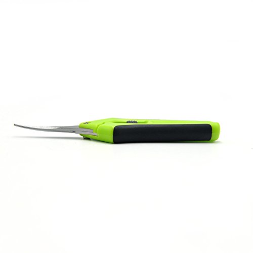2 Pack Curved Tip Trimming Scissors with Titanium Coated Blades, Gardening Hand Pruner Pruning Shear by HiHydro - Thumbnail 5