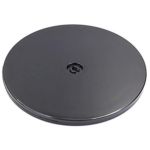 Dailydanny Acrylic Black Lazy Susan Turntable Organizer for Kitchen Corner Cabinets Spice Rack Cake Decorating TV Laptop Computer Monitor (9 inch)