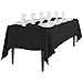 LinenTablecloth 60 x 102-Inch Rectangular Polyester Tablecloth Black