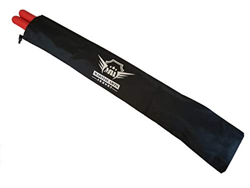 Foam Escrima Training Sticks with Free Armory Carry Bag Case - Pair (Red) - Thumbnail 3