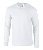 Men's Heavyweight 100% Cotton Long Sleeve T Shirt Made in USA by R W & B S-3XL