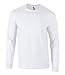 Men's Heavyweight 100% Cotton Long Sleeve T Shirt Made in USA by R W & B S-3XL