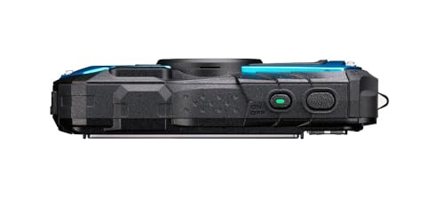 PENTAX WG-90 Blue Waterproof Camera, Shockproof, Dustproof, Freezeproof, Built-in 6-LED Ring Light for Macro Photography, Underwater Shooting Mode