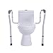 SUKONG Toilet Safety Rail, Bathroom Safety Frame for Elderly, Handicap and Disabled Toilet Safety Handrail with Adjustable Height