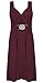 Womens Ladies Stretch Cross Over Wrap Buckle Tie Back Cocktail Dress Plus Size
