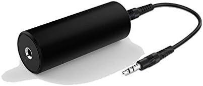 Yiiza Noise Filter Ground Loop Isolator Eliminate Car Electrical Noise with perm alloy core transformers 3.5mm Audio Cable Black