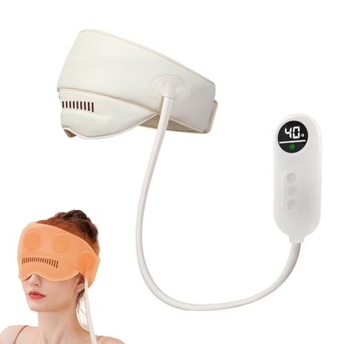 Beauenty Electric Airbag Head Massager, Air Compression Headband Scalp Massager Helmet with 3 Modes 5 Heating, Adjustable Size, For Stress Relief and Headaches