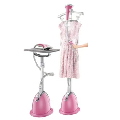 HYZHANHONG 1.4L Water Tank Standing Garment Steamer High Power Ironing Iron with Garment Hanger Clothes Steamer with Adjustable Pole1800w for Clothes Fabric