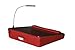 Memory Foam Lap Desk with USB Light, Burgundythumb 3