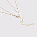 Boosic Circle & Bar Pendant Double Layer Necklaces for Women, Golden