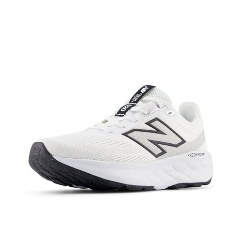 New Balance Women's Fresh Foam 520 V9 Running Shoe, Nb White/Black/Silver Metal…