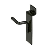 1" Black Slatwall Hooks