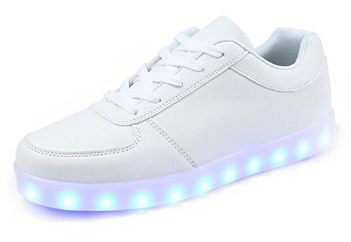 Kaleido unisex usb charging 7 colors led sport shoes fl…