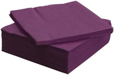 FANTASTISK 50 Pack Highly Absorbent Purple Paper Napkin