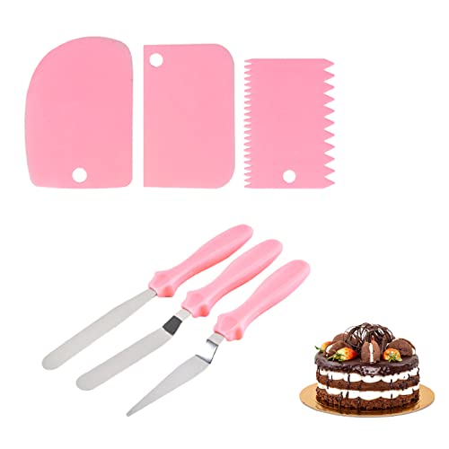 Spatules Coudées à Pâtisserie,Spatules Coudées à Patisserie,6 Pièces Spatule Coudée Pâtisserie,Grattoirs à Gâteau,Spatule Patisserie,Spatules Coudées de Pâtisserie,Glaçage Gâteaux Spatule Décalée