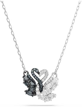 Amazon.com: Swarovski Una Choker, Heart, Pink Swan, Rhodium plated 