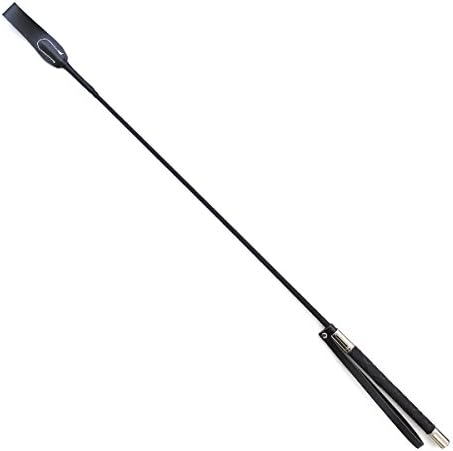 MASY Riding Horse Crop Floggers and Whips MSsmart(TM) Long Leather Crops,Silver