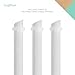 Eco-Friendly Boba/Milk/Bubble/Pearl Tea (3) Reusable Wide-Angle Straws (White Frosted)