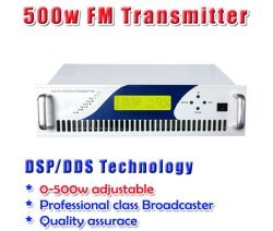 GOWE 500W Digital DSP FM stereo radio transmitter exciter power adjustable from 0~500w
