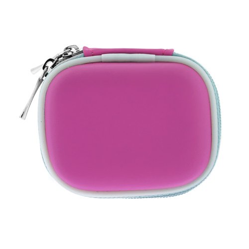 GTMax Durable Eva Carrying Case with Blue Wrist Strap Lanyard - Hot Pink
