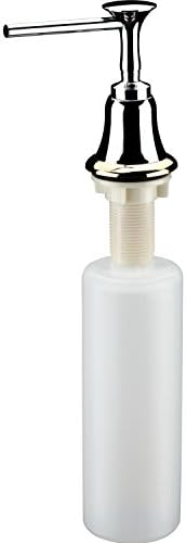 pH7 Best Bronze Sink Built in Soap Dispenser (Satin) - Large Capacity 17 OZ Bottle ¨C 3.15 Inch Threaded Tube for Thick Deck Installation, Chrome