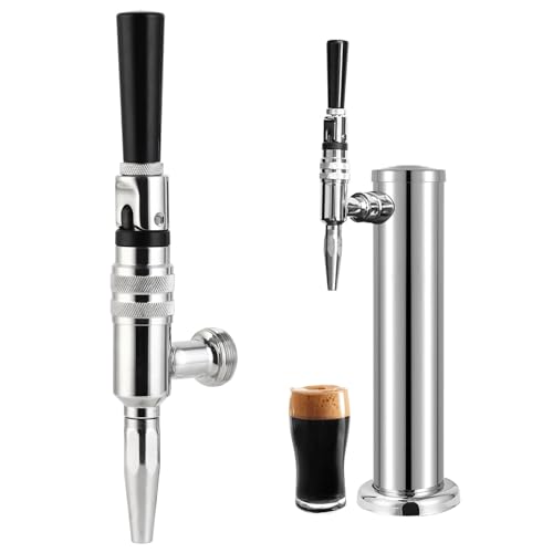 Ferroday Stout Beer Coffee Faucet, All 304 Stainless Steel Nitrogen Faucet